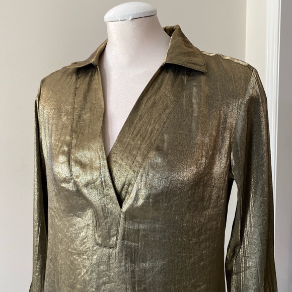 Ciel&Neige sheer copper metallic tunic - Picture 2 of 4